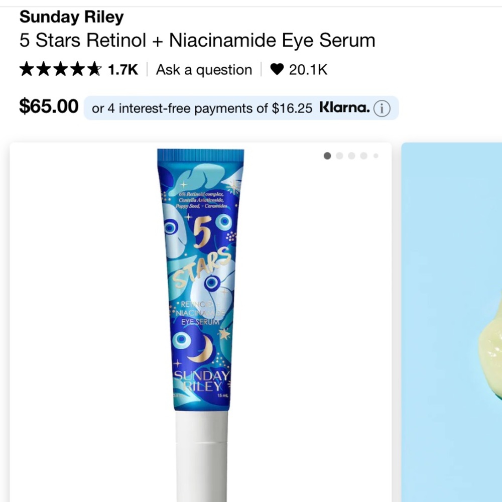 New in package Sunday Riley 5 Stars